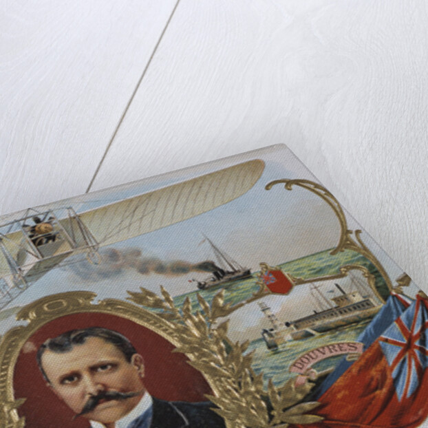 Label Depicting Mr. Bleriot's First Flight Across the Channel by Anonymous