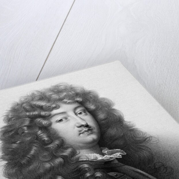Engraved Portrait of Louis XIV, King of France by Anonymous