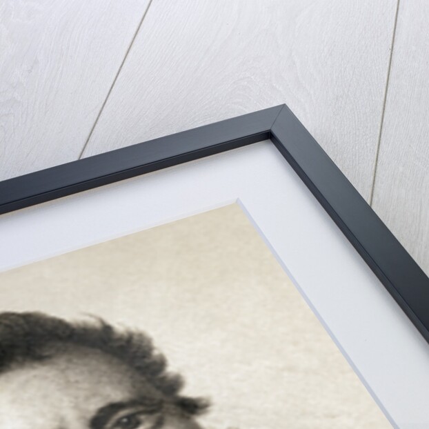 Detail of a Printed Portrait of Ben Jonson by Anonymous