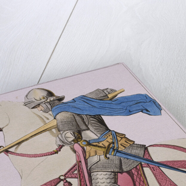 Print Depicting a Knight in Armor on Horseback by Anonymous