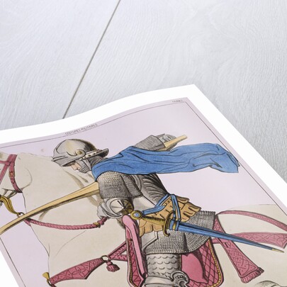 Print Depicting a Knight in Armor on Horseback by Anonymous