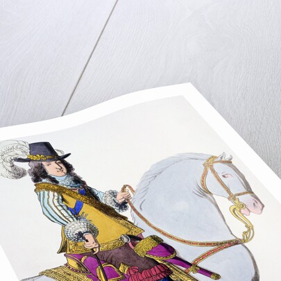 Print Depicting King Louis XIV on Horseback by Anonymous