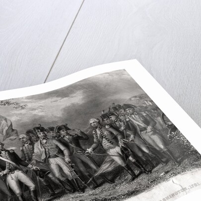 The British Surrendering Their Arms to General Washington, 1781 Engraving by J. Stephenson