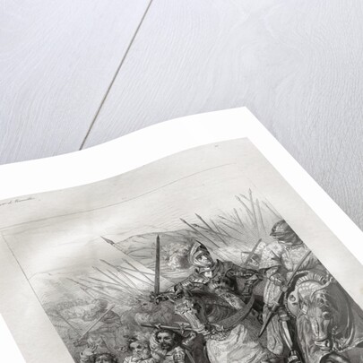 The Battle of Agnadello Engraving by A.V. Fontaine