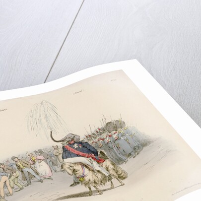 Caricature of an Elephant-Headed King Louis-Philippe Riding a Sheep by Anonymous