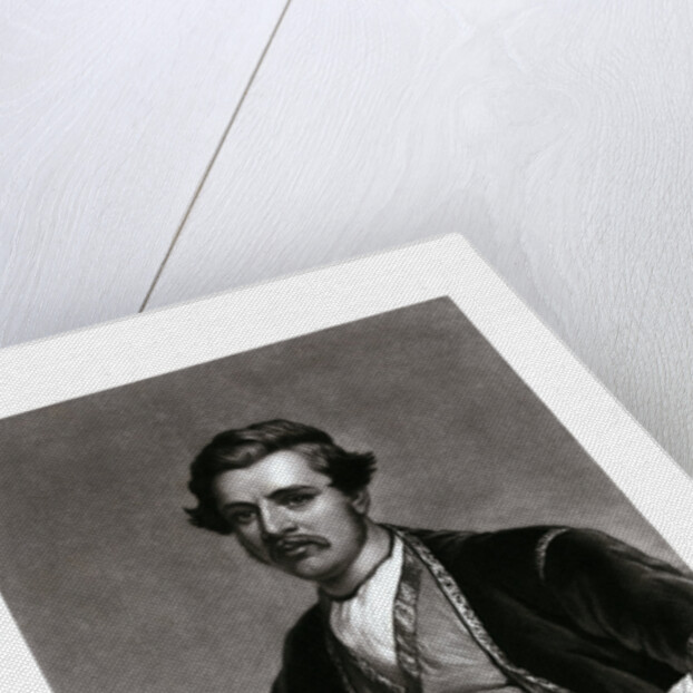Engraving Print of Sir Austen Henry Layard by John Sartain