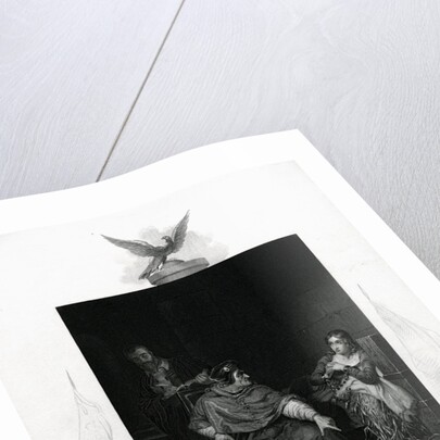 Joan of Arc in Prison Engraving from Shakespeare's Henry VI, Part I, Act V by Anonymous