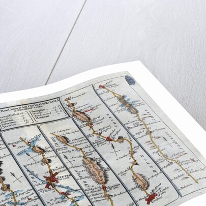 Old Map of the Road from Dartmouth to Minhead in Somerset-Shire by Anonymous