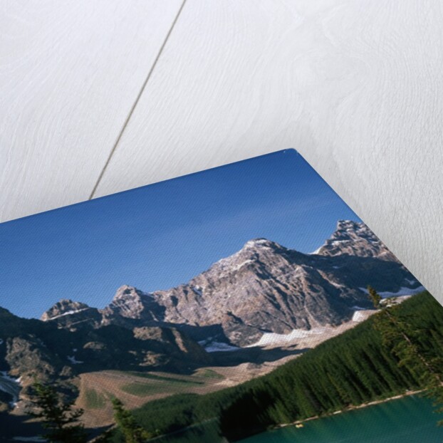 Moraine Lake and Surrounding Mountains by Anonymous