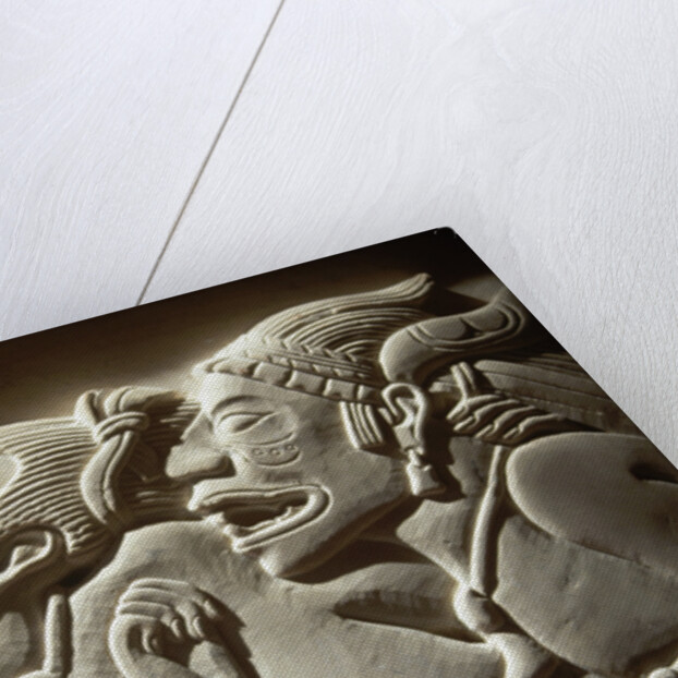 Sculpture of a Mayan Warrior by Anonymous