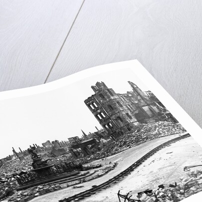 Dresden in Ruins by Anonymous