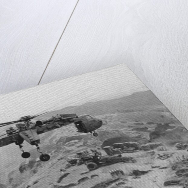 CH-54 "Flying Crane" in Flight by Anonymous