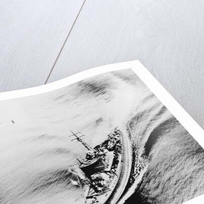 American B-25 Bombing Japanese Freighter by Anonymous