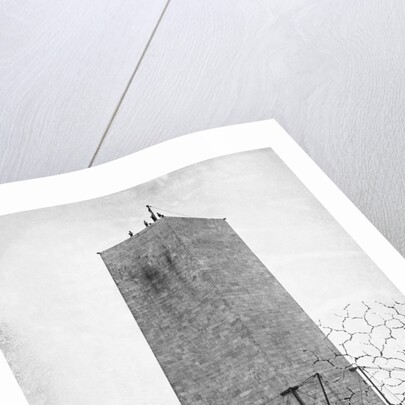 The Washington Monument Under Construction by Anonymous