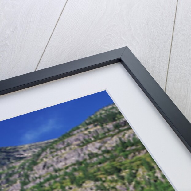 River Flowing Below Mountains by Anonymous