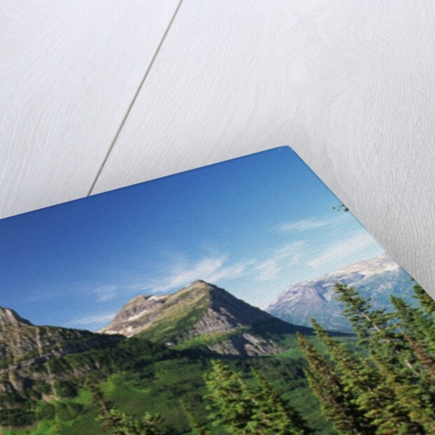Glaciated Mountain Peaks by Anonymous