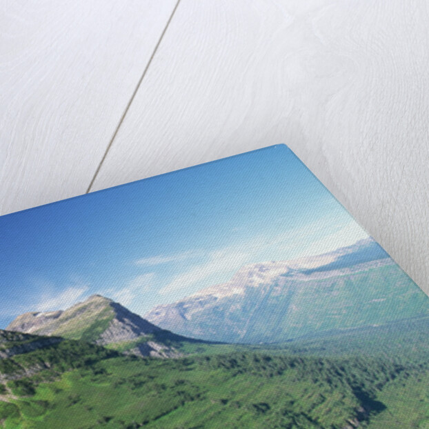 Glaciated Mountain Peaks and Valley by Anonymous