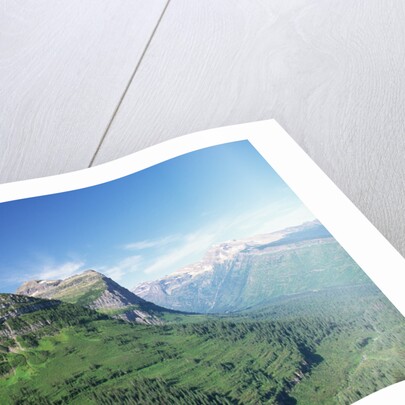 Glaciated Mountain Peaks and Valley by Anonymous