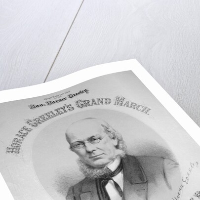 Printed Poster Invitation to Horace Greeley Presidential March by Anonymous