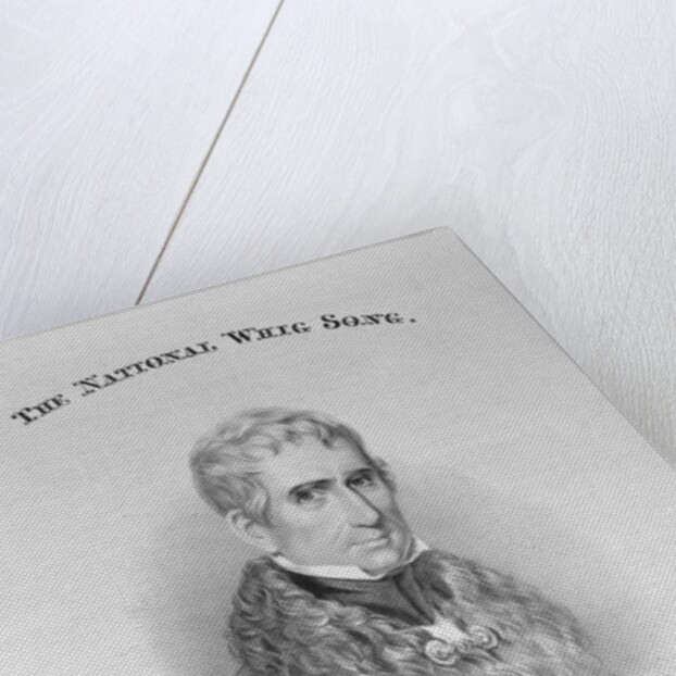 Printed Poster Advertisement for William Harrison a Whig Presidential Candidate by Anonymous