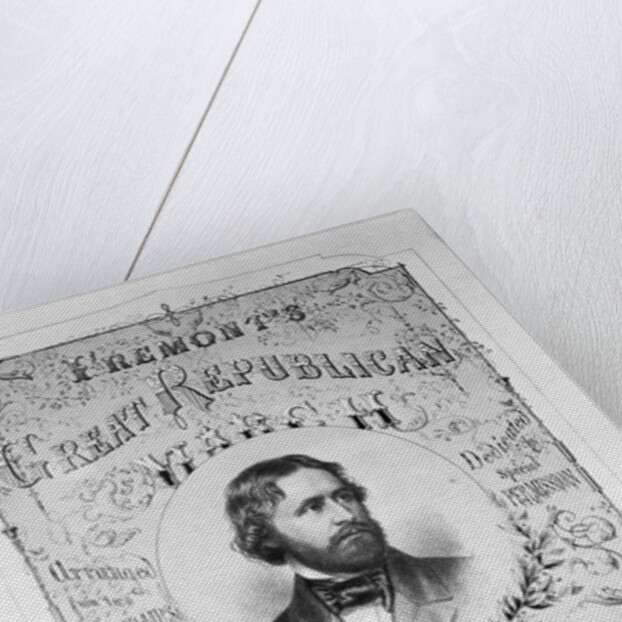 Printed Poster Advertisement for Republican Presidential Candidate John Charles Fremont by Anonymous