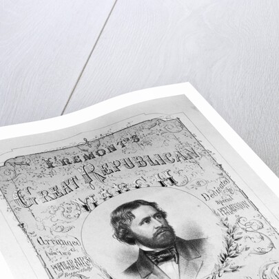 Printed Poster Advertisement for Republican Presidential Candidate John Charles Fremont by Anonymous