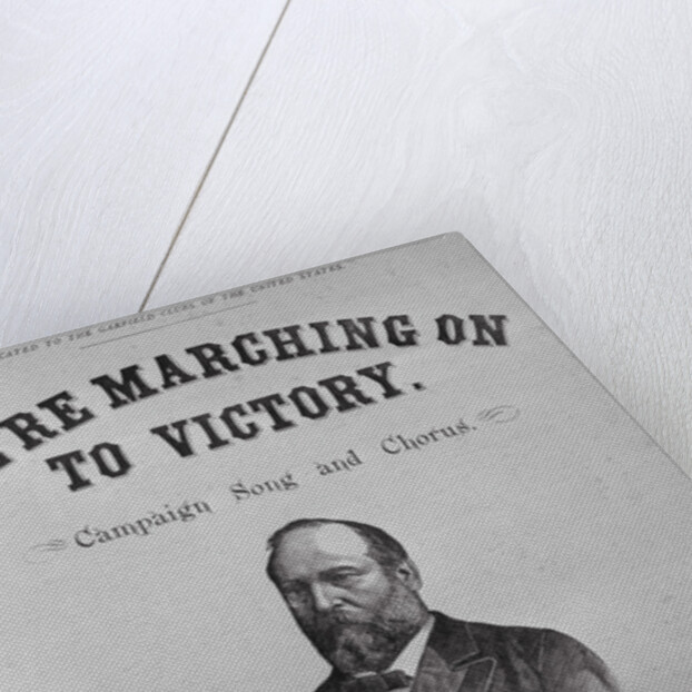Printed Poster Advertisement for James A. Garfield During His Presidential Campaign by Anonymous