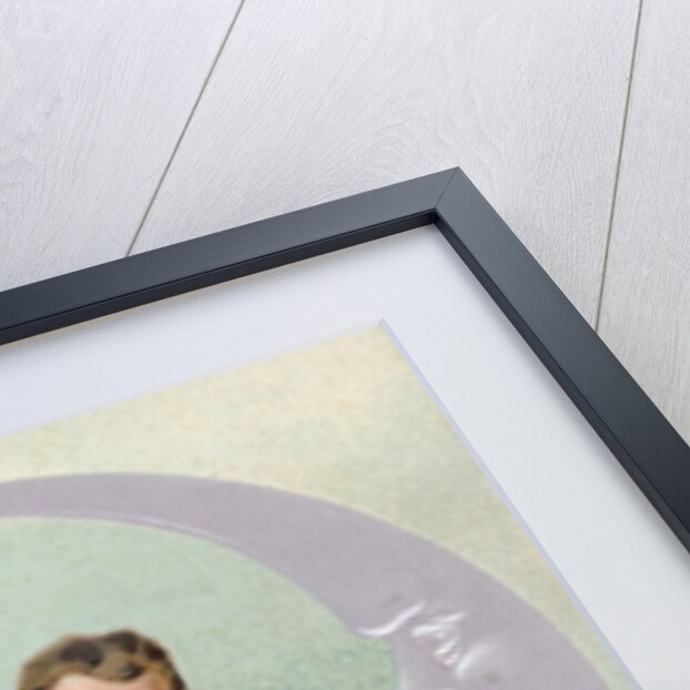 To My Valentine Postcard with Couple on Cresent Moon by Anonymous