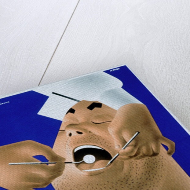 Dental Care Keeps Him on the Job Poster by Price