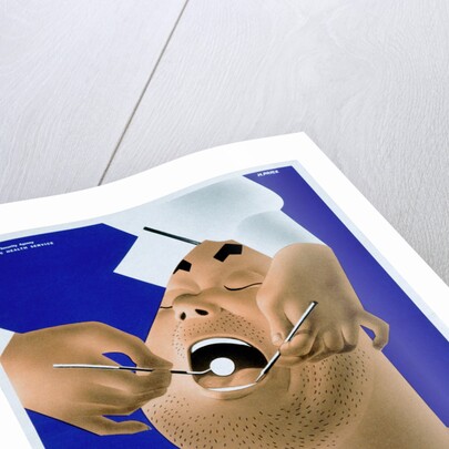 Dental Care Keeps Him on the Job Poster by Price