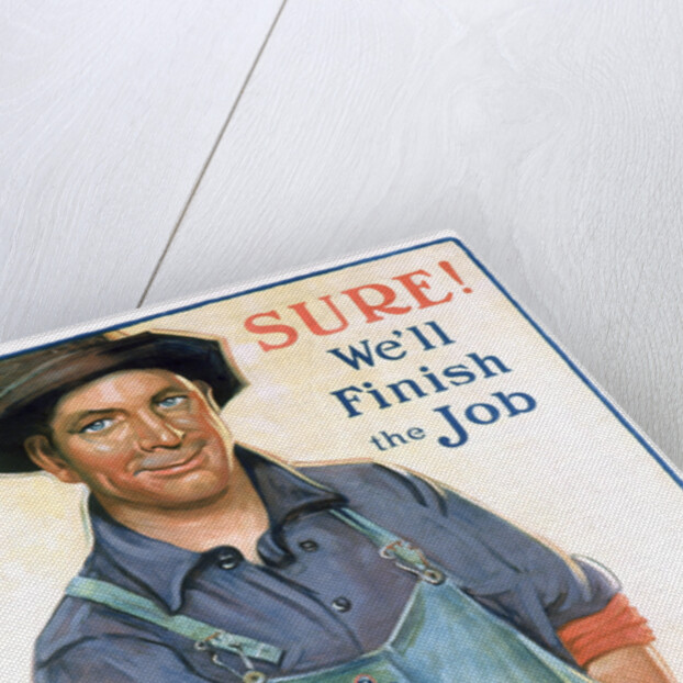 Sure! We'll Finish the Job Poster by Gerrit Albertus Beneker