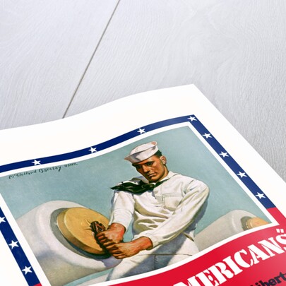Arise Americans Navy Recruitment Poster by McClelland Barclay