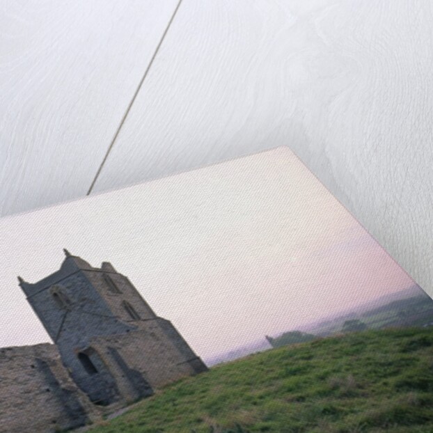 St. Michael's Church Ruins on Burrow Mump by Anonymous