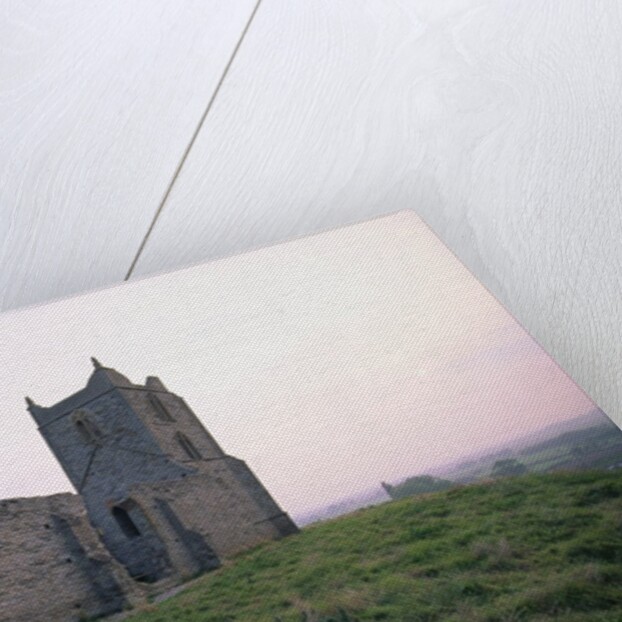 St. Michael's Church Ruins on Burrow Mump by Corbis