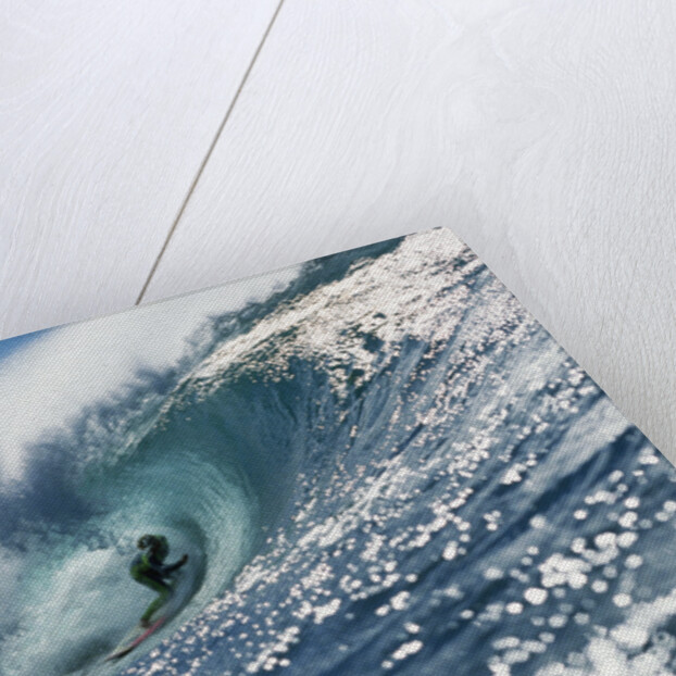 Surfer Riding a Wave by Anonymous