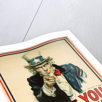 I Want You for the U.S. Army Recruitment Poster by James Montgomery Flagg