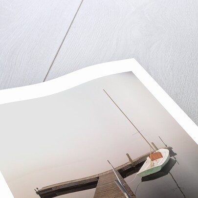 Sailboat Tied to Dock by Anonymous