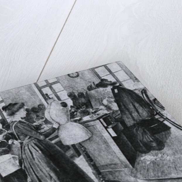 Woman Teaching Sewing Class by Anonymous