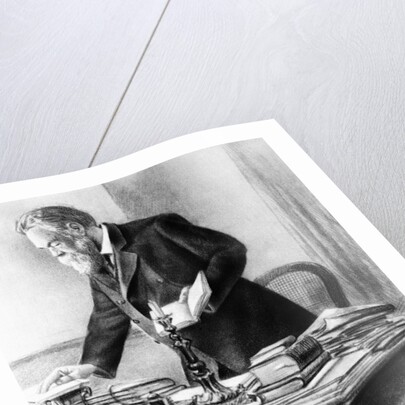 Friedrich Engels Working in His Office by Anonymous