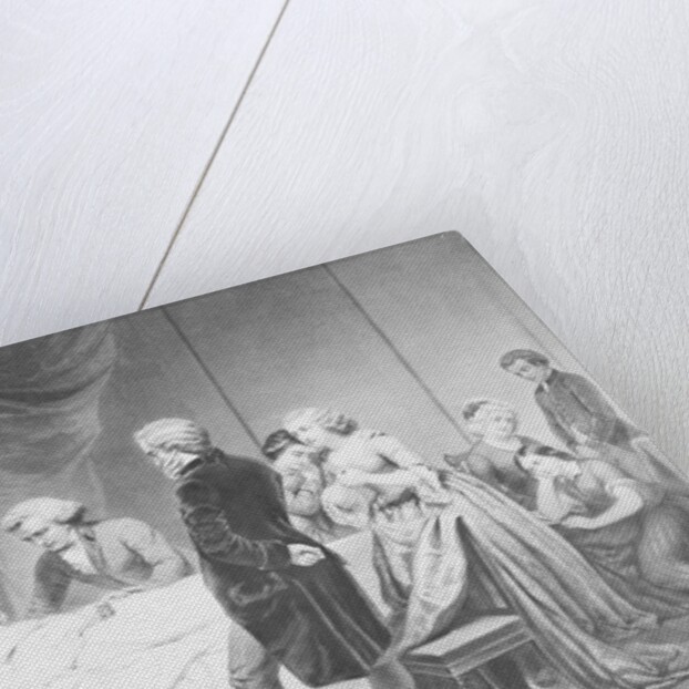 Painting of Attendants Comforting George Washington on His Deathbed by Anonymous