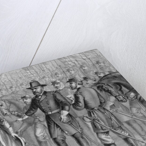 Robert E. Lee Surrendering to Ulysses Grant by Anonymous