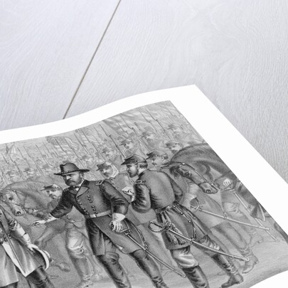 Robert E. Lee Surrendering to Ulysses Grant by Anonymous