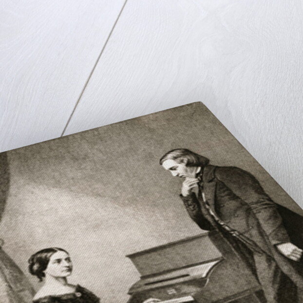 Clara and Robert Schumann by Anonymous