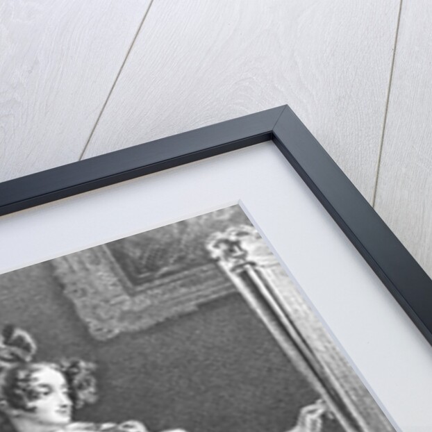 Woman in Corset with Cat Toying at Her Ribbon by Anonymous