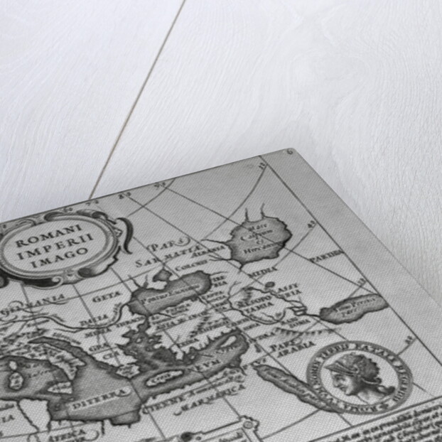Map of The Roman Empire from 18th Century Engraving by Anonymous