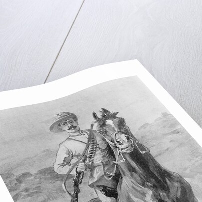 Drawing of Sir Leander Starr Jameson Riding Terrain by Anonymous