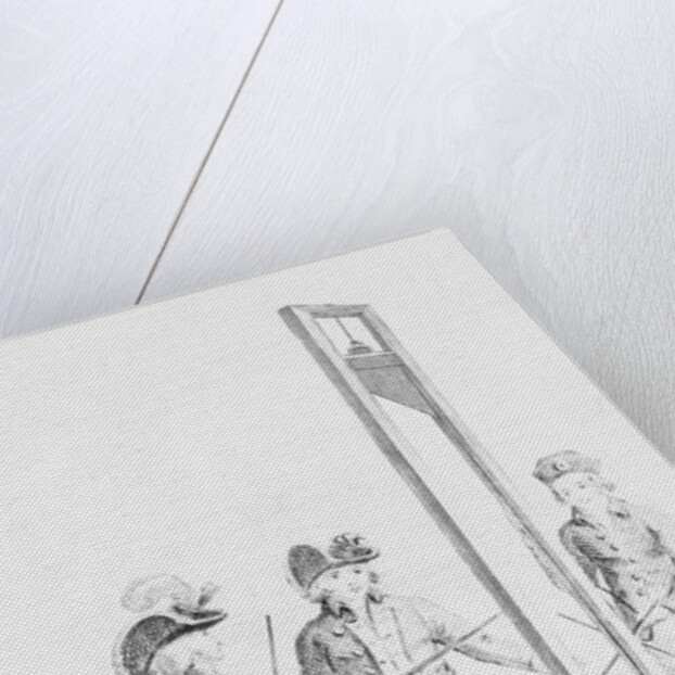 Man Lying in Guillotine by Anonymous