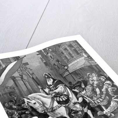 Dutch Santa Claus Distributing Gift by Anonymous