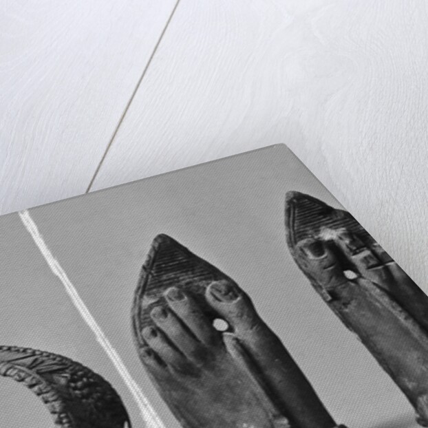 Egyptian Sandals and Sculpted Feet by Anonymous