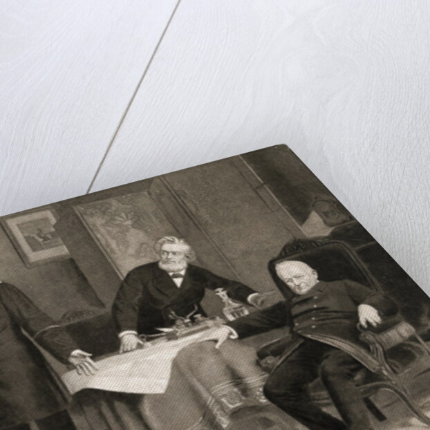 Otto von Bismarck with Adolphe Thiers and Jules Faure by Anonymous